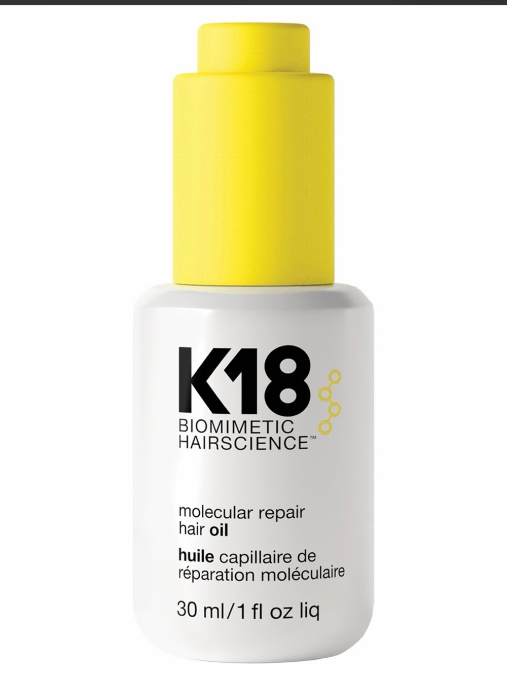 K18 Biomimetic Hairscience Molecular Repair Hair Oil - Yellow